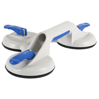 Bohle Veribor 3-Cup Glass Suction Lifter 90 KgModel 603.1GErgonomic Handles. from B&Q