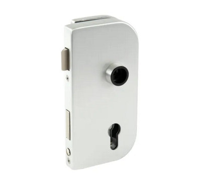 Bohle Olis Glass Door Lock Profile CylinderDin Right10 mmAluminium Colour C0 from B&Q