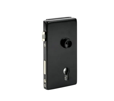 Bohle Alea Glass Door Lock Profile CylinderDin Right810 mmBlack Ral 9005 from B&Q