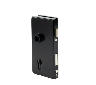 Bohle Alea Glass Door Lock Profile CylinderDin Left10 mmBlack Ral 9005 from B&Q
