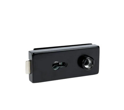Bohle Studio Private Line Glass Door Lock Profile CylinderAngularBlack Ral 9005 from B&Q