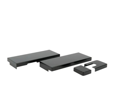 Bohle Set Of Cover Cap Self-Closing Corner Fitting AlvaBlack Ral 9005 from B&Q