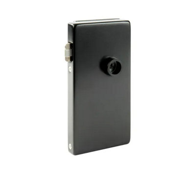 Bohle Alea Glass Door Lock Non-LockingDin Right810 mmBlack Ral 9005 from B&Q