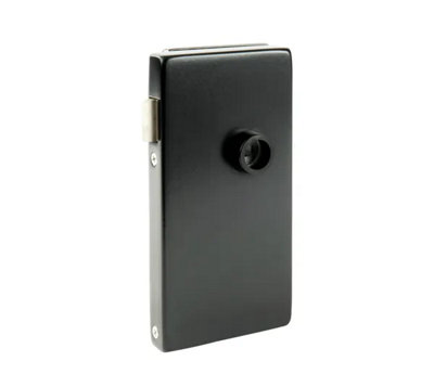 Bohle Alea Glass Door Lock Non-LockingDin Right10 mmBlack Ral 9005 from B&Q