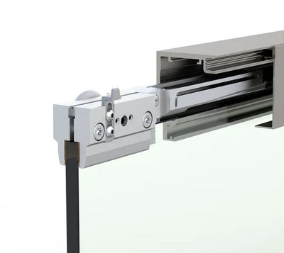 Bohle Mastertrack Ft 60 Sliding Door SetWall MountingL-2000 mmStainless Steel Coloured from B&Q