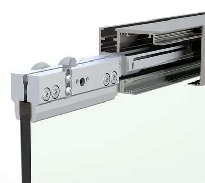 Bohle Mastertrack Ft 80 Sliding Door SetCeiling-Mounted With Fixed Glazing from B&Q