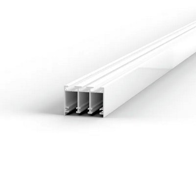 Bohle Floortrack Top Guide ProfileL-3000 mmFor 3 DoorsWhite from B&Q