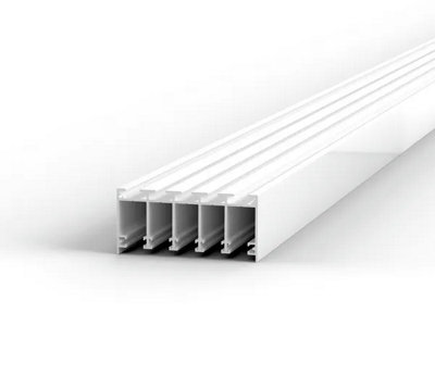 Bohle Floortrack Top Guide ProfileL-3000 mmFor 5 DoorsWhite from B&Q