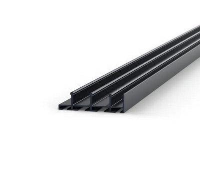 Bohle Floortrack Top TrackL-3000 mmFor 3 DoorsAnthracite from B&Q