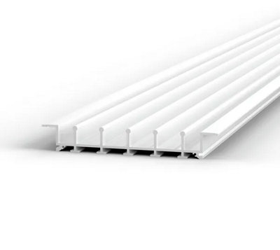 Bohle Floortrack Recessed TrackL-3000 mmFor 5 DoorsWhite from B&Q