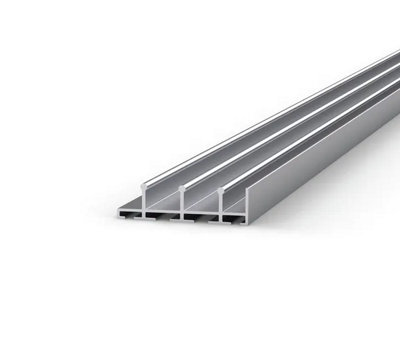 Bohle Floortrack Top TrackL-4000 mmFor 3 DoorsAluminium-Coloured from B&Q