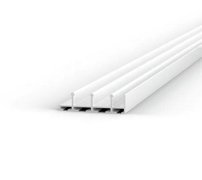 Bohle Floortrack Top TrackL-4000 mmFor 3 DoorsWhite from B&Q