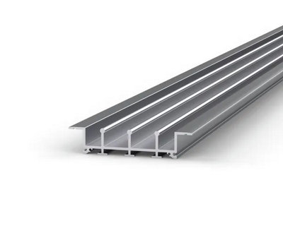 Bohle Floortrack Recessed TrackL-4000 mmFor 3 DoorsAluminium-Coloured from B&Q