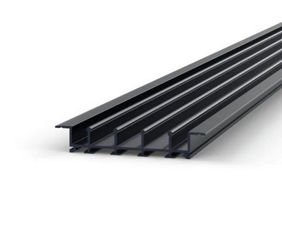 Bohle Floortrack Recessed TrackL-4000 mmFor 4 DoorsAnthracite from B&Q