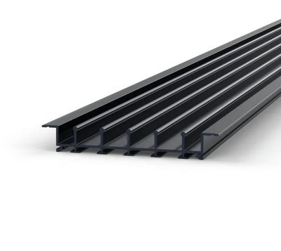 Bohle Floortrack Recessed TrackL-5600 mmFor 5 DoorsAnthracite from B&Q