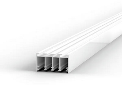 Bohle Floortrack Upper Guide ProfileL-4000 mmFor 4 DoorsWhite from B&Q