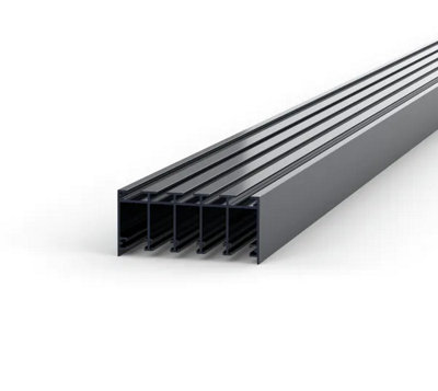 Bohle Floortrack Upper Guide ProfileL-5600 mmFor 5 DoorsAnthracite from B&Q