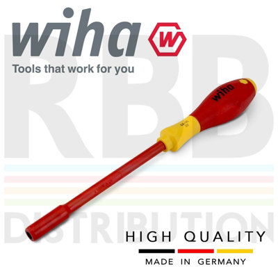 Wiha Hex Driver Screwdriver 1000V Vde Electrician 5.5mm Softfinish Grip 00856 from B&Q