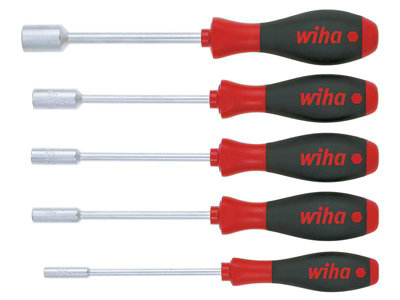 Wiha 01034 Softfinish Hex Nut Driver Set 5 Piece Wha01034 from B&Q