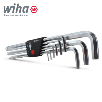 Wiha L Key Allen Key Hex Ball End 7Pc Key 1.5mm To 10mm With Holder 01418 from B&Q