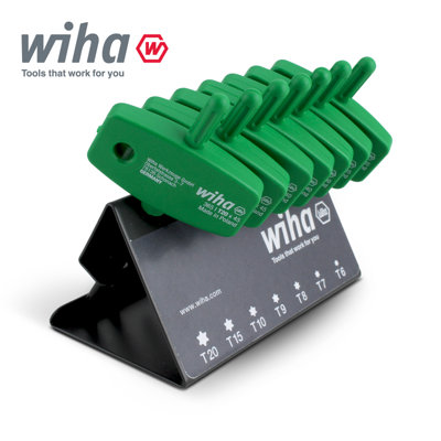 Wiha L-Key Torx Allen Key Work Bench Stand 7Pcs Flag Handle T6 To T20 25624 from B&Q