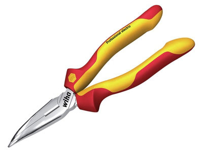 Wiha 27425 Professional Electric Bent Needle Nose Pliers 200mm Wha27425 from B&Q