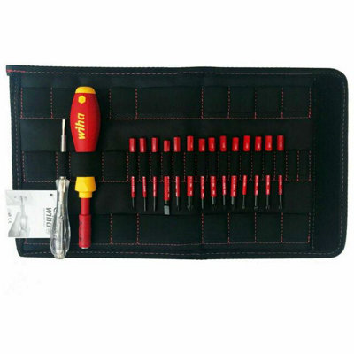 Wiha Slimbits Screwdriver Voltage Tester Phillips Slotted Pozidrive Torx 36068 from B&Q