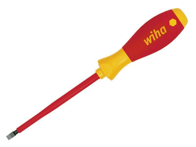 Wiha Softfinish Electric Slimfix Slotted Screwdriver 5.5 X 125mm For Safe Electrical Work from B&Q