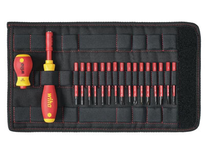 Wiha Softfinish Electric Slimvario Screwdriver Set, 19 Piece - Red - Image 11