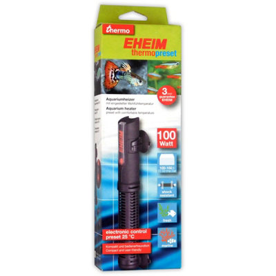 Eheim Thermopreset Heaters Preset To 25C Tropical Marine Aquarium Fish Tank 100W from B&Q