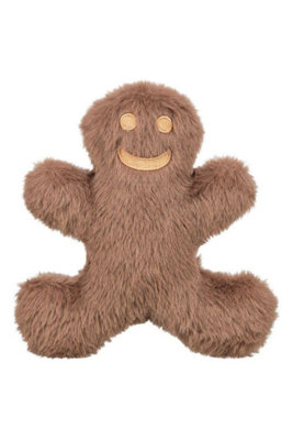 Trixie Christmas Plush Gingerbread Man Dog Toy With Squeaker from B&Q