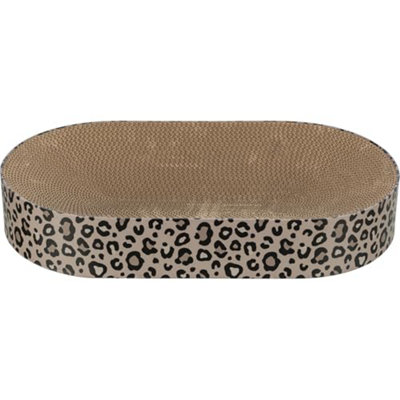 Trixie Cat Scratching Post - Leo - Cardboard - 63 X 10 X 35 Cm - Brown Printed Leopard - Image 3