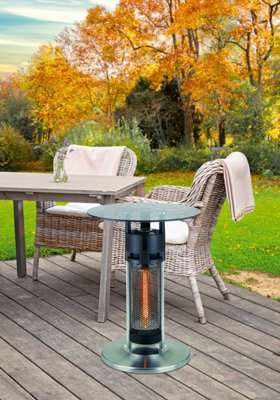 B&Q -  Monterey1.2Kw Table Bar Heater For The PatioSteel/plastic/glassL50 X W50 X H65 CmBlack