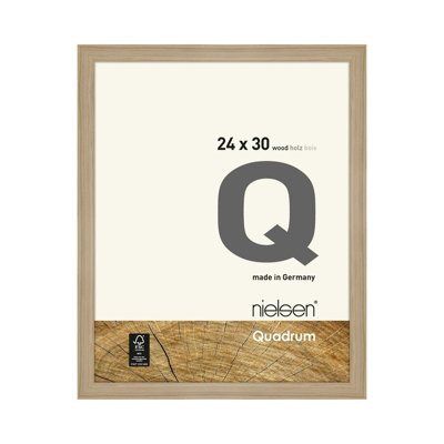 Nielsen Quadrum 24 X 30Cm Oak Wooden Picture Frame With Float Glass And Push/turn Clips from B&Q