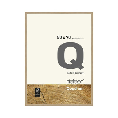 Nielsen Quadrum 50 X 70Cm Oak Wooden Picture Frame With Float Glass And Push/turn Clips from B&Q