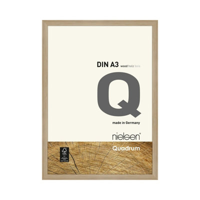 Nielsen Quadrum A3 Oak Wooden Picture Frame With Float Glass And Push/turn Clips from B&Q