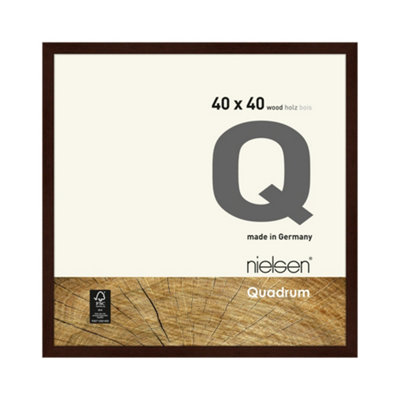 Nielsen Quadrum 40 X 40Cm Wenge Wooden Picture Frame With Float Glass And Push/turn Clips from B&Q