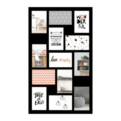 Nielsen Accent Collage Frame For 13 Photos 10X15 CmBlack from B&Q