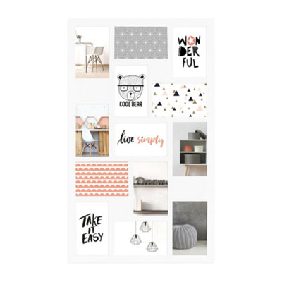 Nielsen Accent Collage Frame For 13 Photos 10X15 CmWhite from B&Q