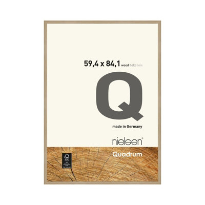 Nielsen Quadrum A1 Oak Wooden Picture Frame With Float Glass And Push/turn Clips from B&Q