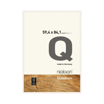 Nielsen Quadrum A1 Matt White Wooden Picture Frame With Float Glass And Push/turn Clips from B&Q