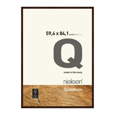 Nielsen Quadrum A1 Wenge Wooden Picture Frame With Float Glass And Push/turn Clips from B&Q