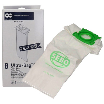 SEBO 6629Er Filterbox Airbelt K Ultra Vacuum Bag (Box Of 8) from B&Q