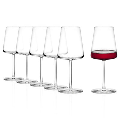 B&Q -  Power 520Ml Red Wine 6 Glass Set