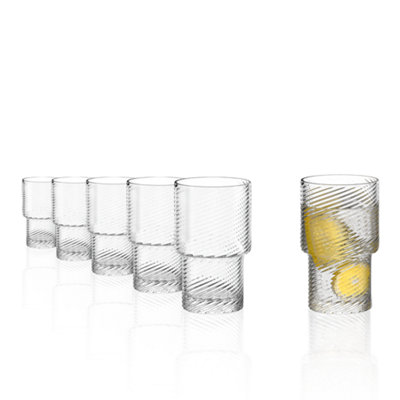 B&Q -  Berlin 315Ml Universal Tumbler 6 Glass Set