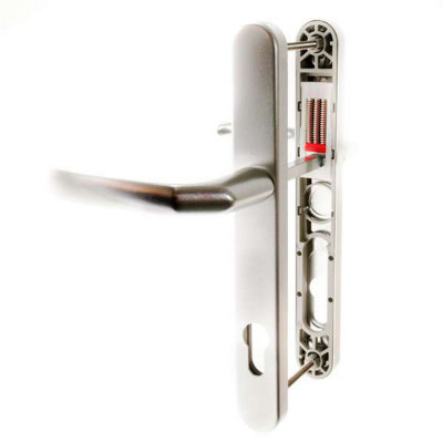 Hoppe Birmingham Lever/lever Door Handle Set (Long Backplate)Silver from B&Q