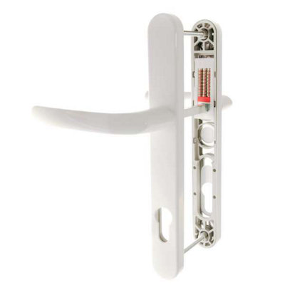 Hoppe Birmingham Lever/lever Door Handle Set (Long Backplate)White from B&Q