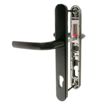 Hoppe Birmingham Lever/lever Door Handle Set (Long Backplate)Black from B&Q
