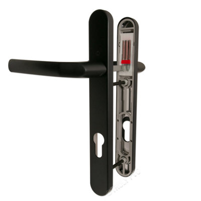 Hoppe Birmingham Lever/lever Door Handle Set (Short Backplate)Black from B&Q