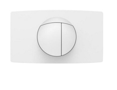 FixTheBog (16.018.01.0000) Sanit Operating Plate L-2V White For Concealed Cisterns With Big Access Opening from B&Q